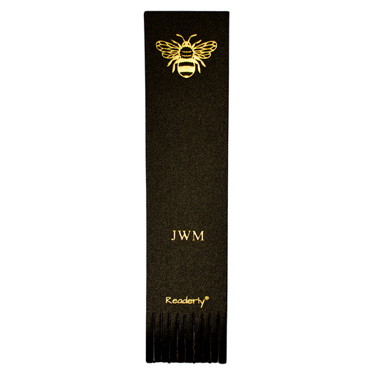 Readerly® Worker Bee Personalised Bonded Leather Bookmark