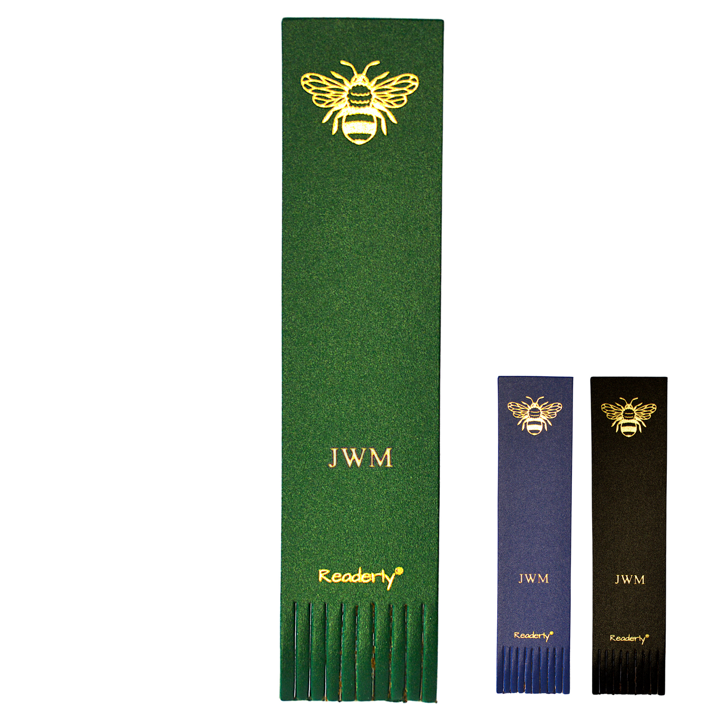 Readerly® Worker Bee Personalised Bonded Leather Bookmark