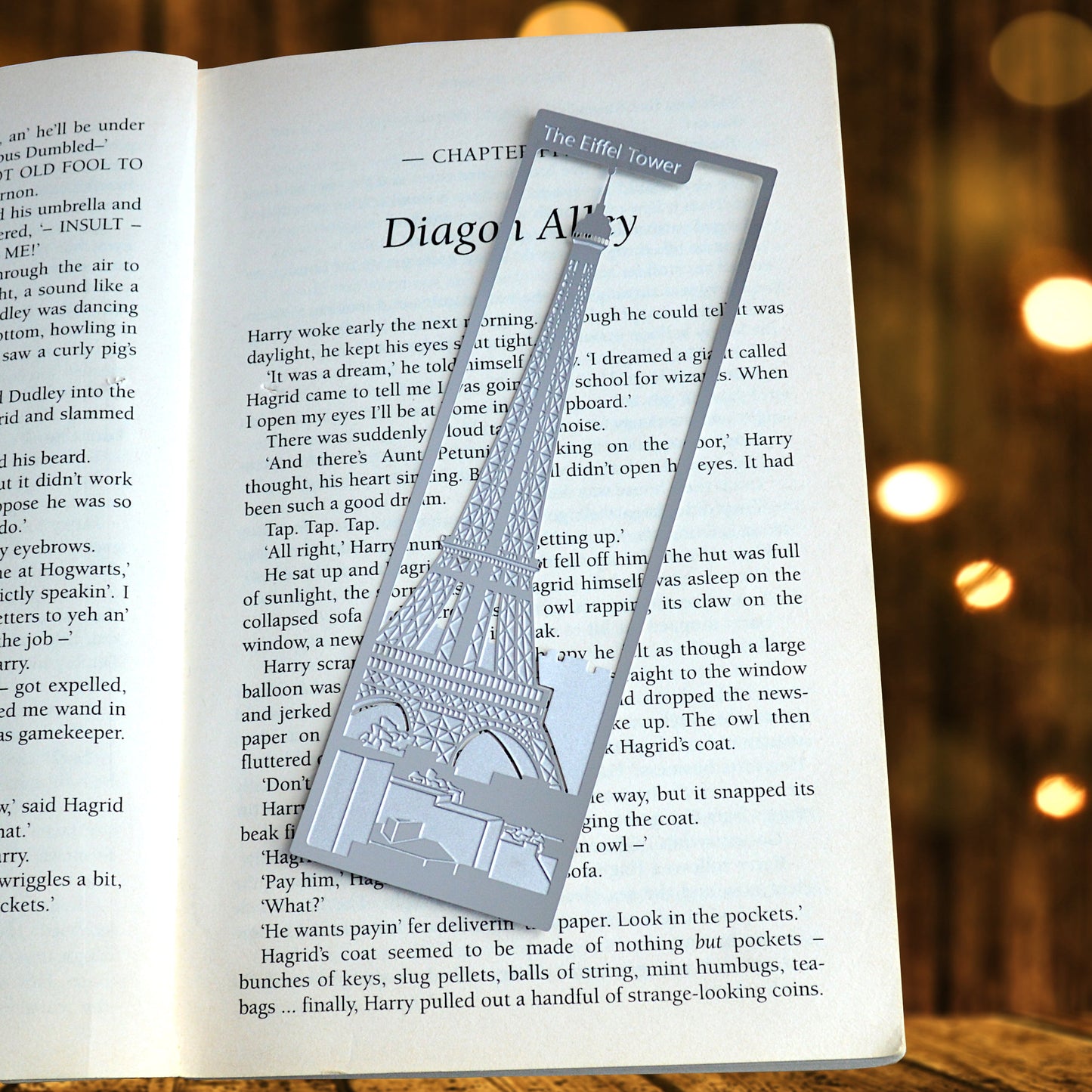 Readerly Famous Landmarks Bookmark - Eiffel Tower Stainless Steel - REDUCED TO CLEAR - IMPERFECT