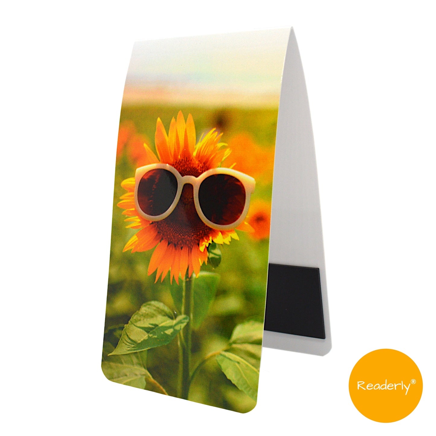 Readerly Summer Sunflowers Magnetic Bookmark
