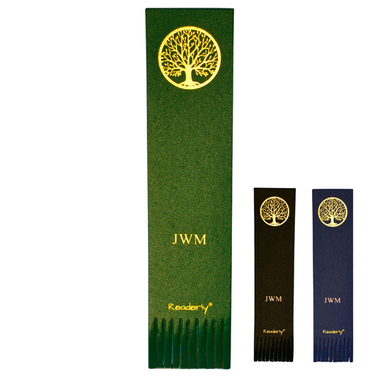 Readerly® Tree of Life Personalised Bonded Leather Bookmark