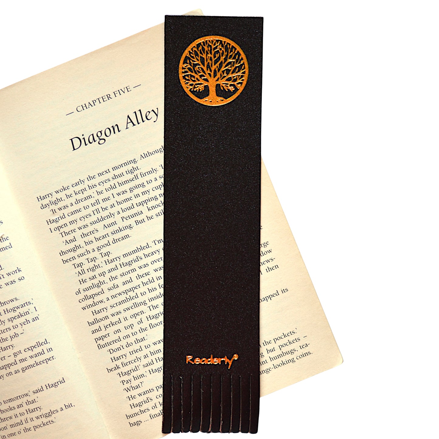 Readerly® Leather Bookmark for Women & Men – Tree of Life Gold Foil, Bookmark Gift for Book Lovers, Gifts for Readers