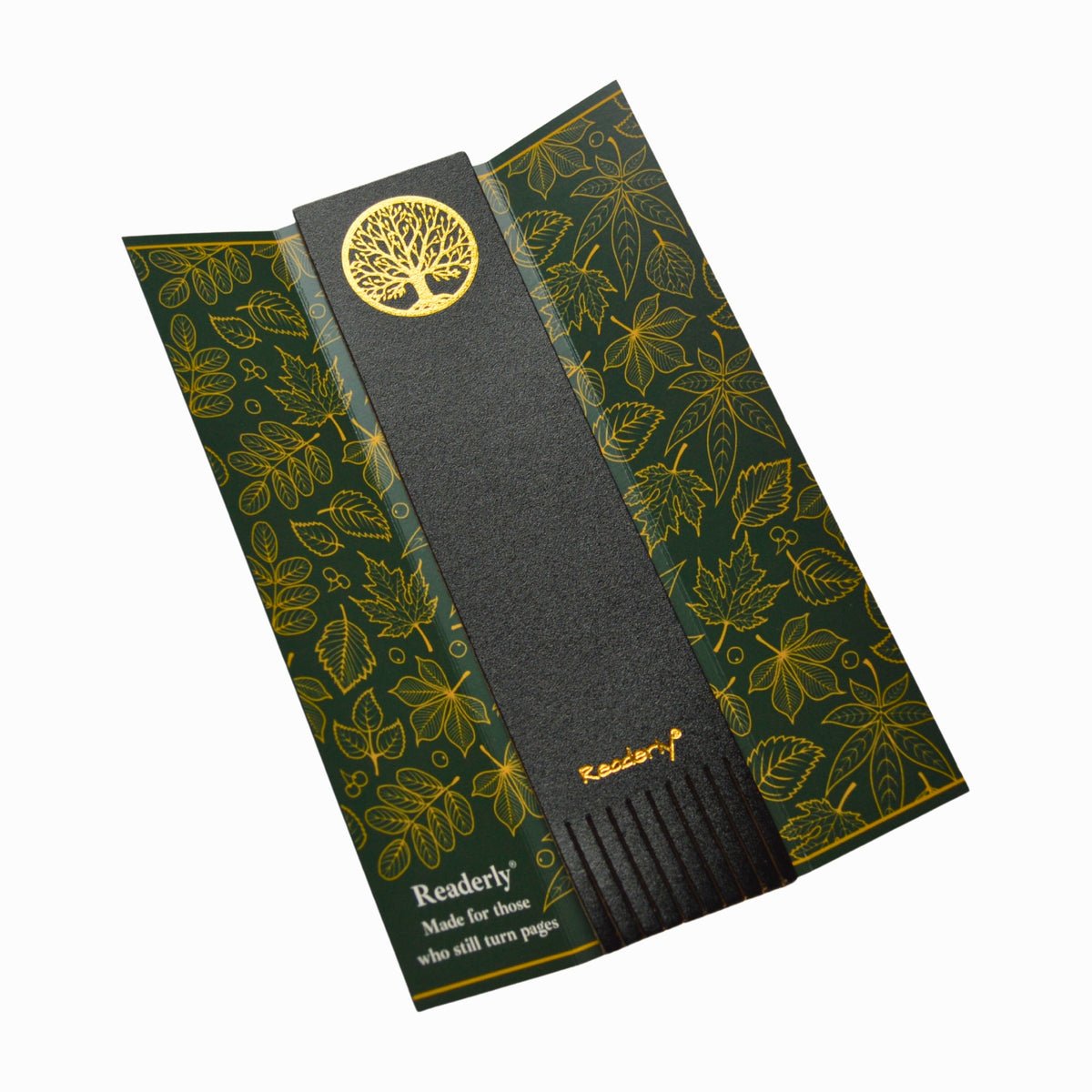 Readerly® Leather Bookmark for Women & Men – Tree of Life Gold Foil, Bookmark Gift for Book Lovers, Gifts for Readers