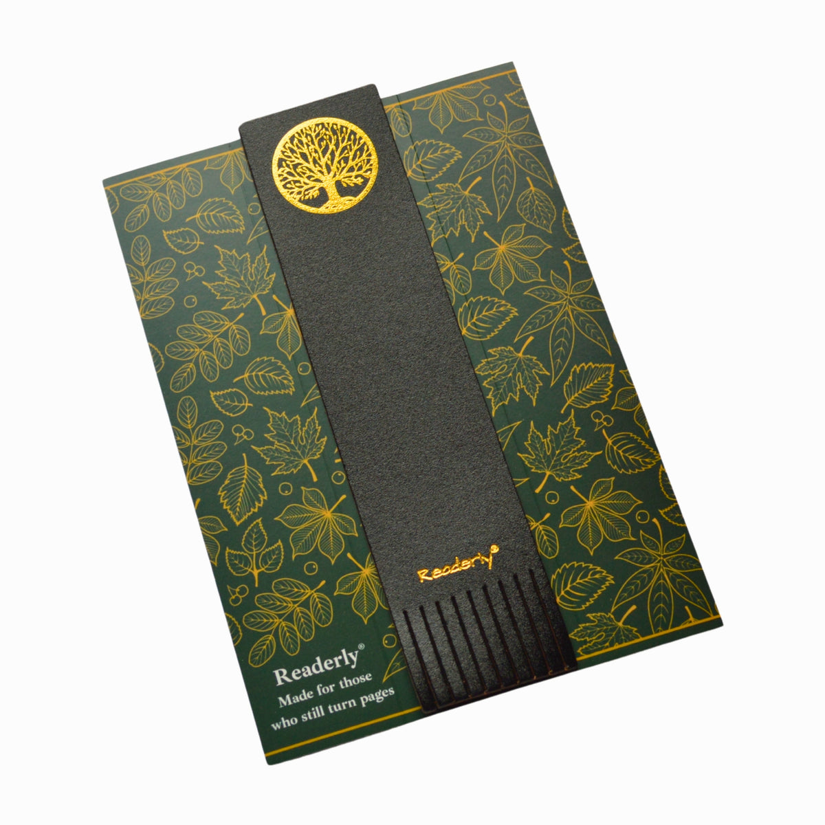 Readerly® Leather Bookmark for Women & Men – Tree of Life Gold Foil, Bookmark Gift for Book Lovers, Gifts for Readers