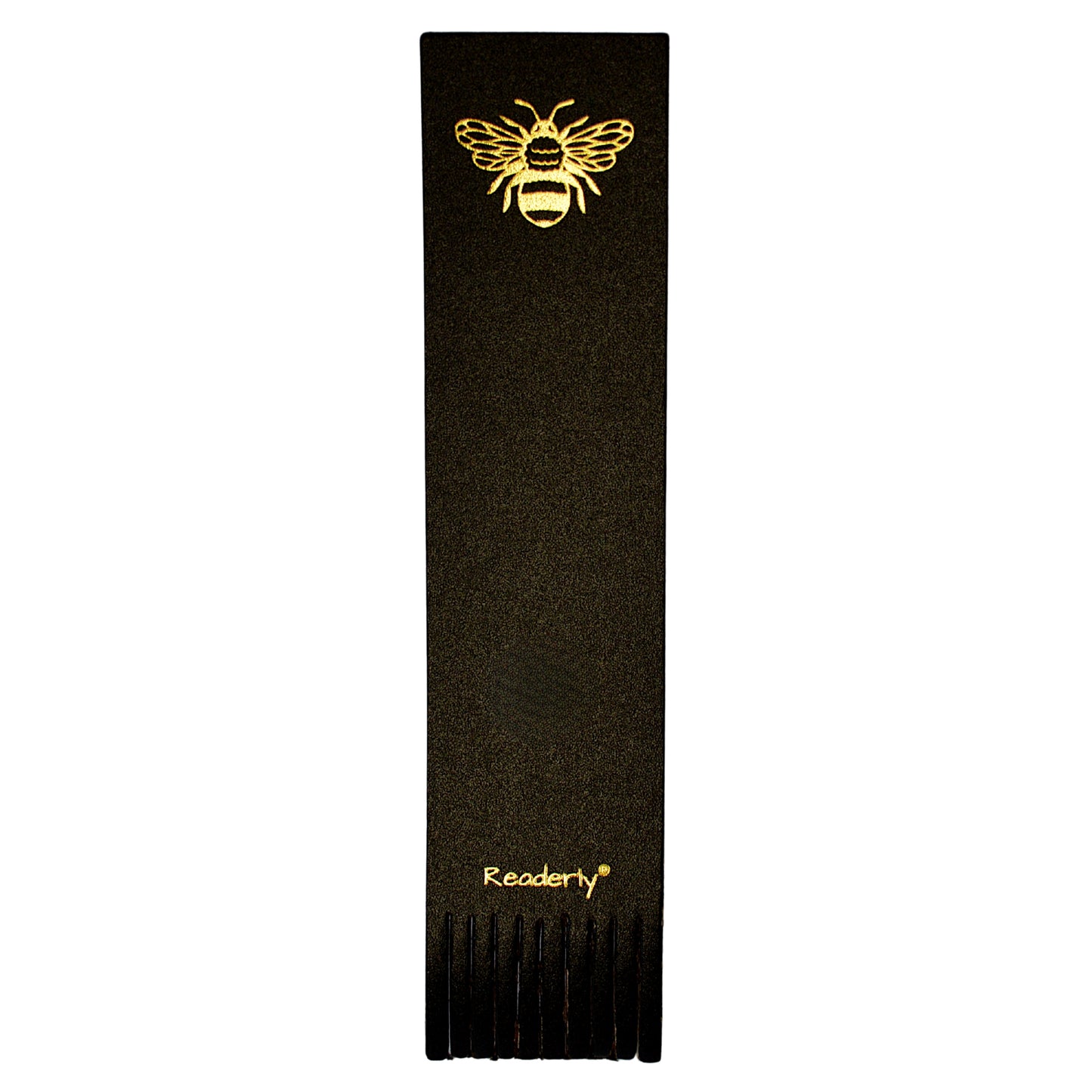 Readerly® Leather Bookmark for Women & Men – Worker Bee Gold Foil, Bookmark Gift for Book Lovers, Gifts for Readers