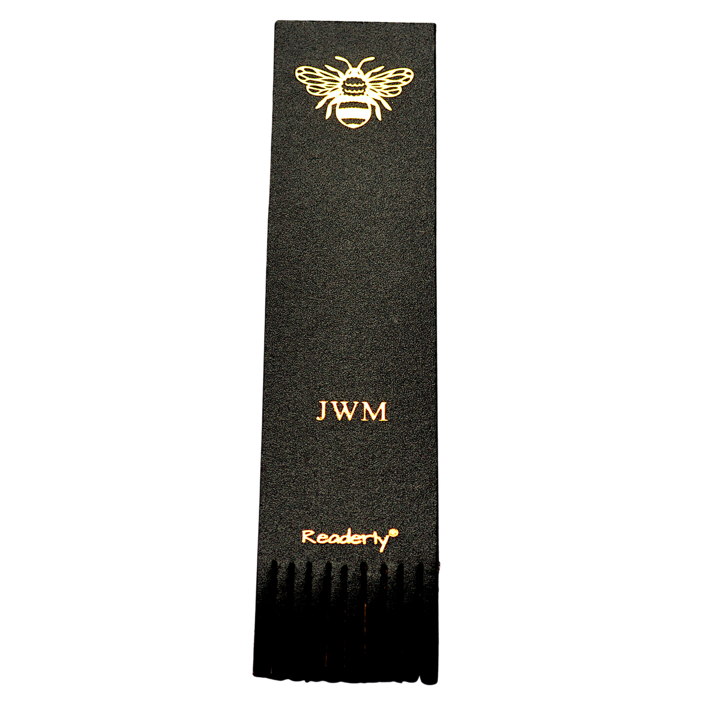 Readerly® Worker Bee Personalised Bonded Leather Bookmark