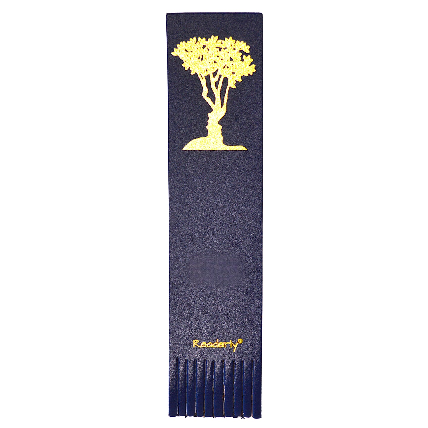 Readerly® Leather Bookmark for Couples – Him & Her Optical Illusion Gold Foil, Unique Bookmark Gift for Book Lovers