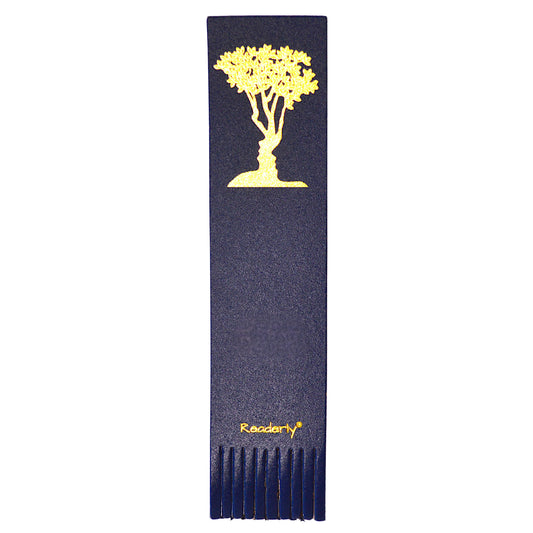 Readerly® Leather Bookmark for Couples – Him & Her Optical Illusion Gold Foil, Unique Bookmark Gift for Book Lovers