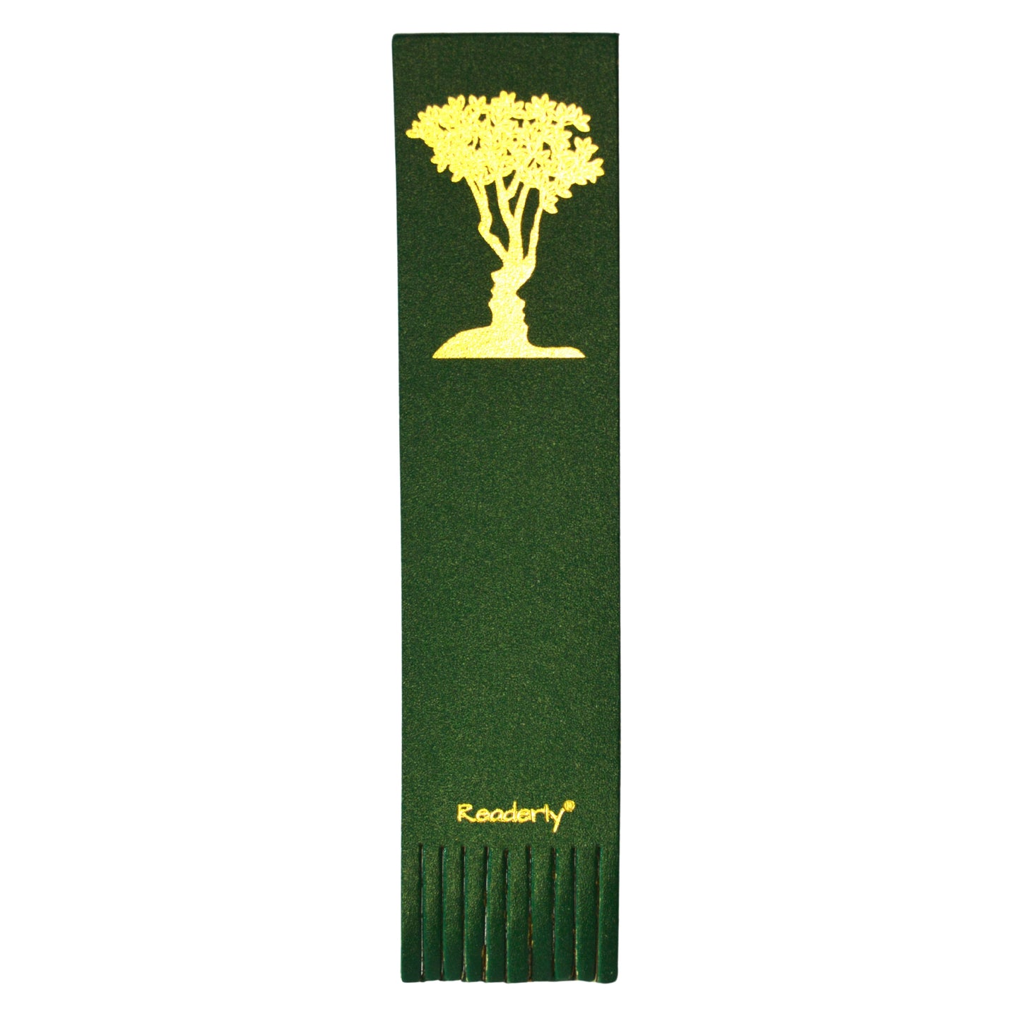 Readerly® Leather Bookmark for Couples – Him & Her Optical Illusion Gold Foil, Unique Bookmark Gift for Book Lovers