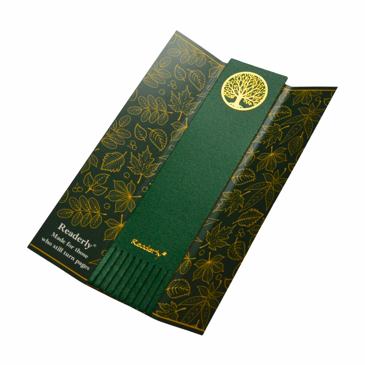 Readerly® Leather Bookmark for Women & Men – Tree of Life Gold Foil, Bookmark Gift for Book Lovers, Gifts for Readers