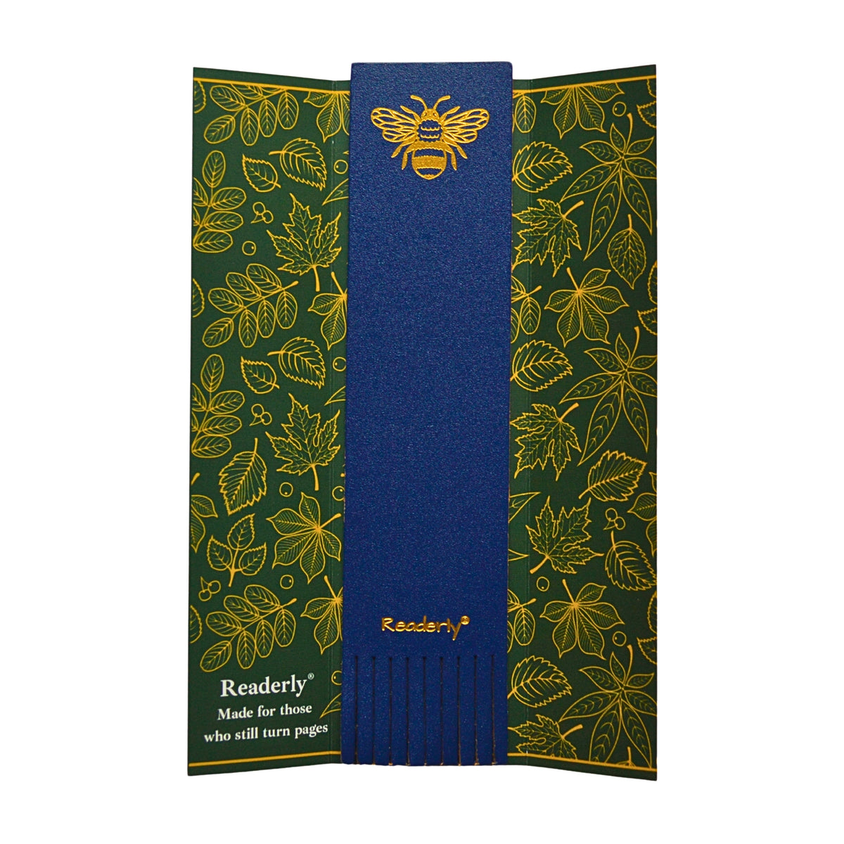 Readerly® Leather Bookmark for Women & Men – Worker Bee Gold Foil, Bookmark Gift for Book Lovers, Gifts for Readers