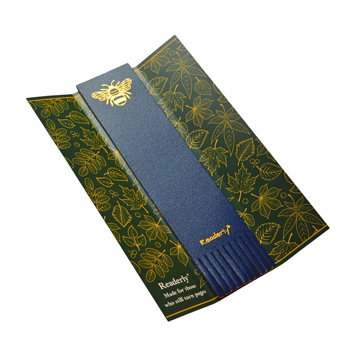 Readerly® Leather Bookmark for Women & Men – Worker Bee Gold Foil, Bookmark Gift for Book Lovers, Gifts for Readers