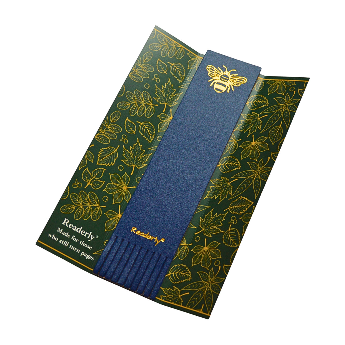 Readerly® Leather Bookmark for Women & Men – Worker Bee Gold Foil, Bookmark Gift for Book Lovers, Gifts for Readers