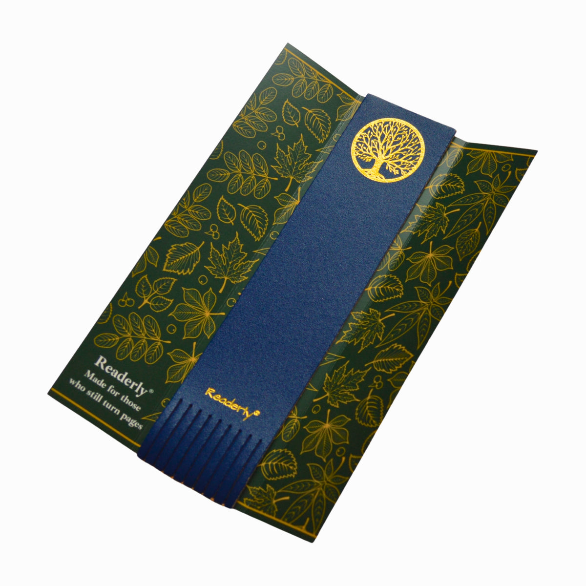 Readerly® Leather Bookmark for Women & Men – Tree of Life Gold Foil, Bookmark Gift for Book Lovers, Gifts for Readers