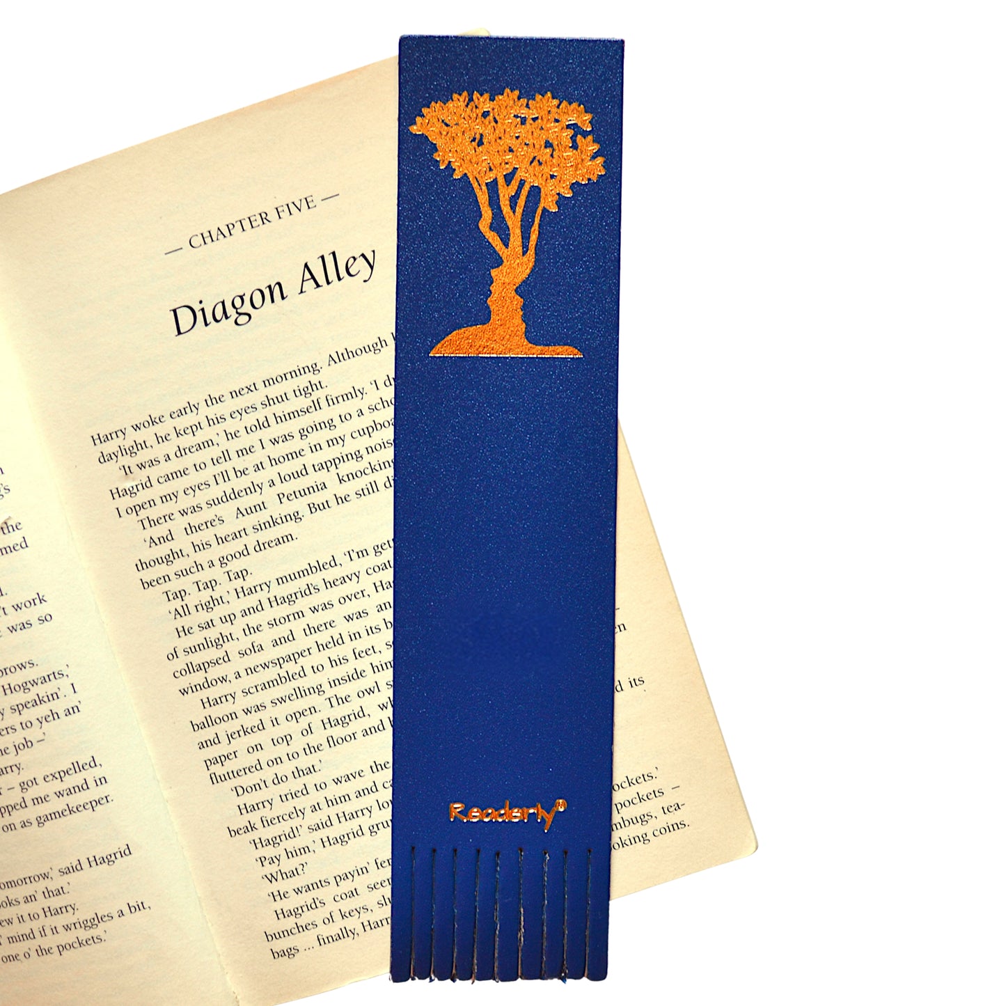 Readerly® Leather Bookmark for Couples – Him & Her Optical Illusion Gold Foil, Unique Bookmark Gift for Book Lovers