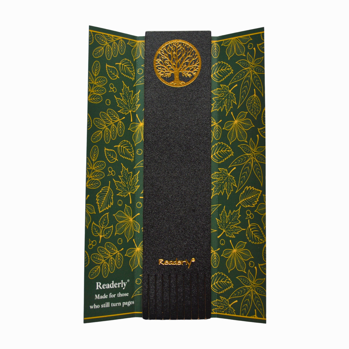 Readerly® Leather Bookmark for Women & Men – Tree of Life Gold Foil, Bookmark Gift for Book Lovers, Gifts for Readers