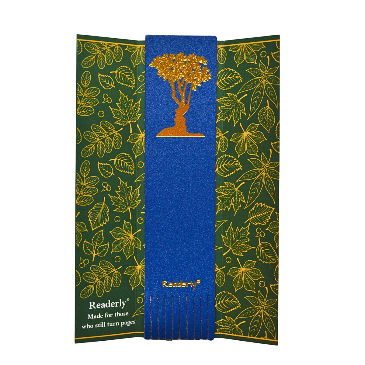 Readerly® Leather Bookmark for Couples – Him & Her Optical Illusion Gold Foil, Unique Bookmark Gift for Book Lovers