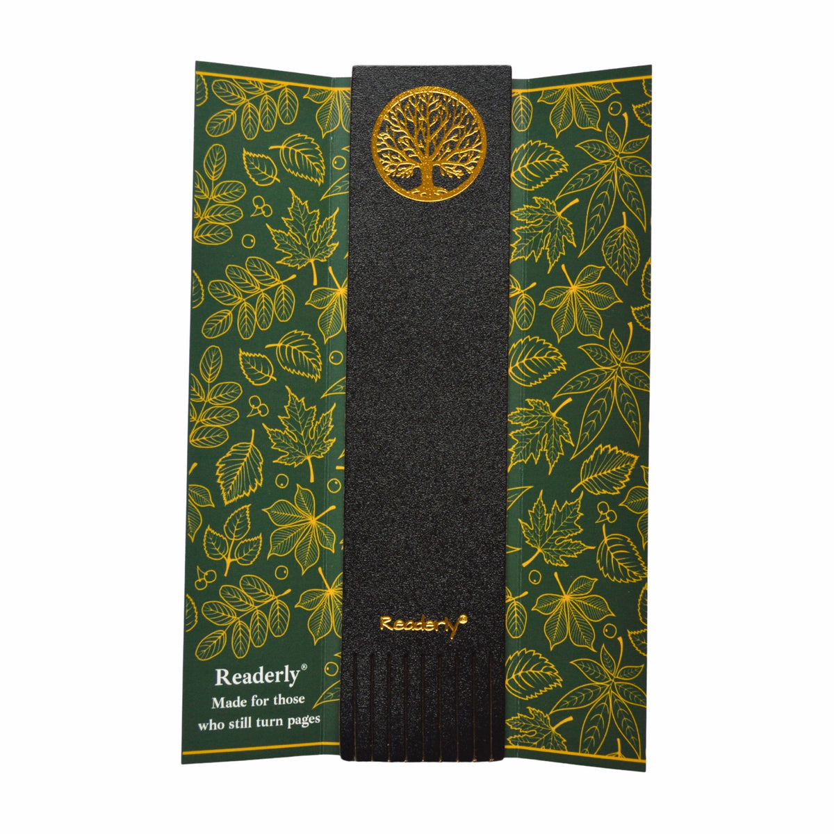 Readerly® Leather Bookmark for Women & Men – Tree of Life Gold Foil, Bookmark Gift for Book Lovers, Gifts for Readers