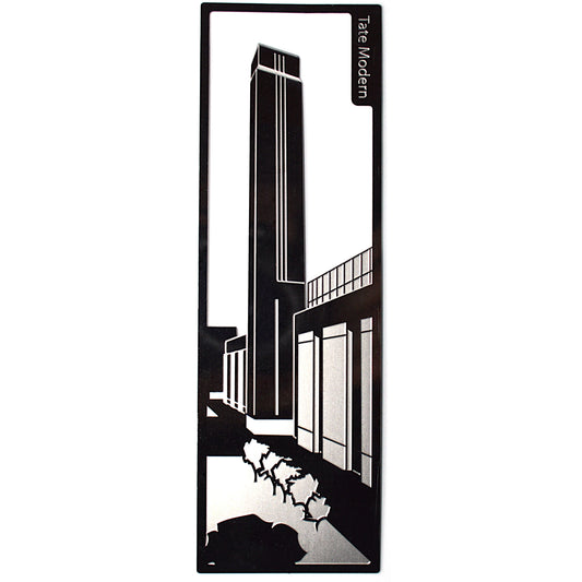 Readerly Famous Landmarks Bookmark - Tate Modern Stainless Steel - REDUCED TO CLEAR - IMPERFECT