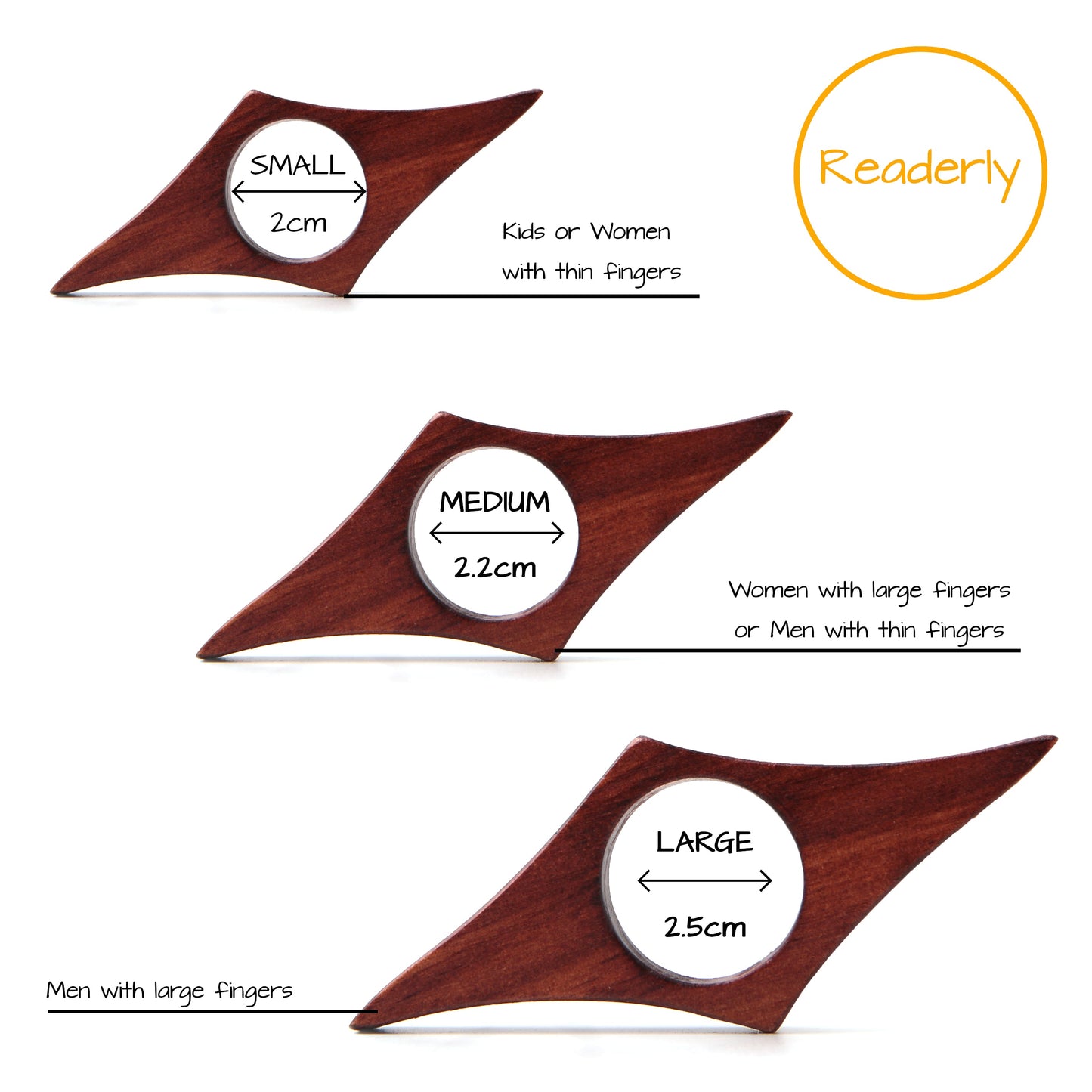 Readerly® Book Thumb Page Holder - Pine Wood - REDUCED TO CLEAR - IMPERFECT