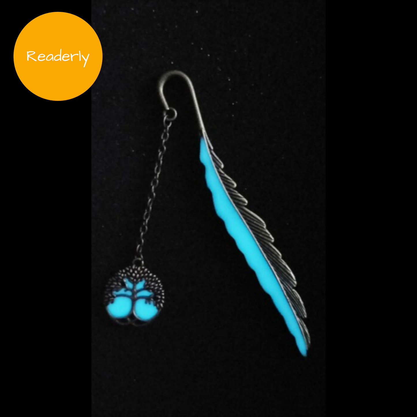 REDUCED TO CLEAR - Readerly Glow in The Dark Tree of Life Bookmark (Gold Metal)