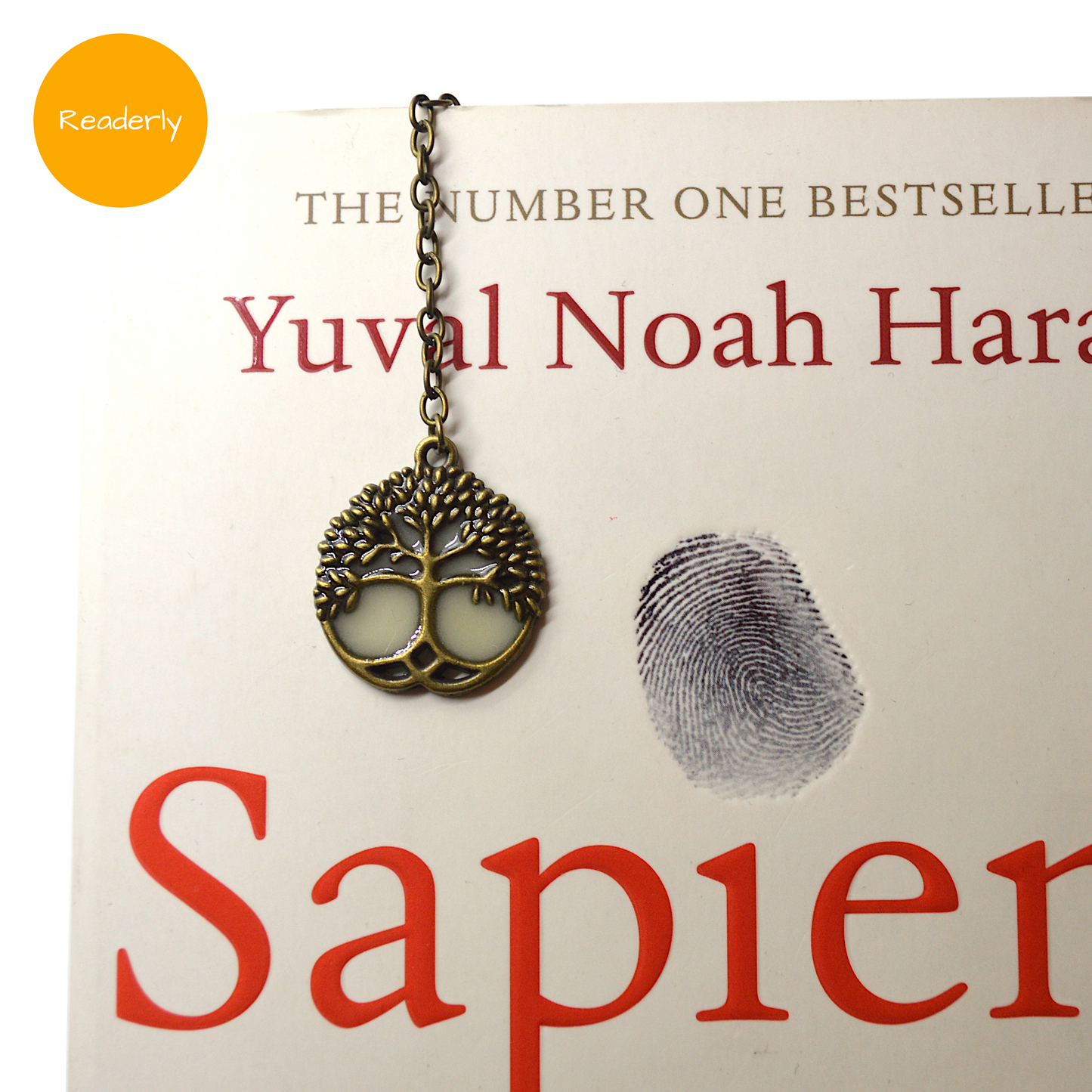 REDUCED TO CLEAR - Readerly Glow in The Dark Tree of Life Bookmark (Gold Metal)