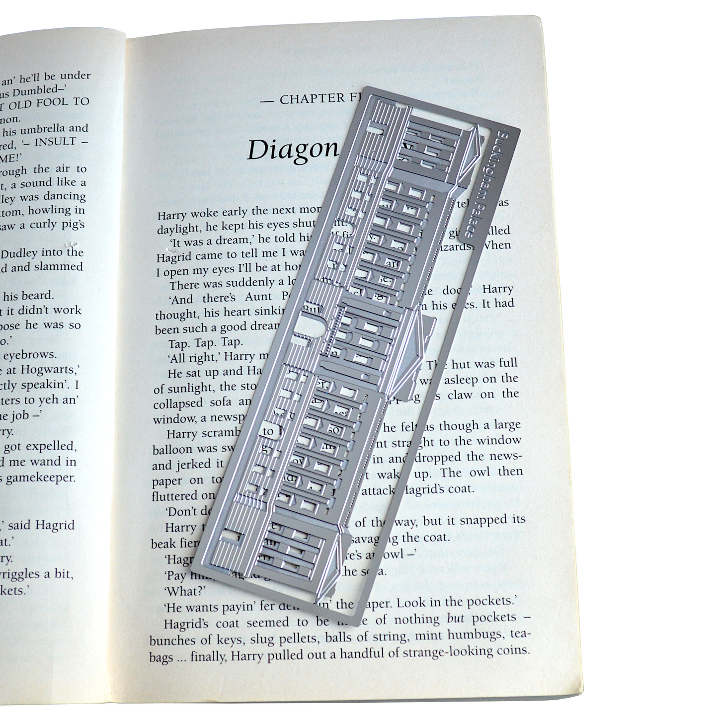 Readerly Famous Landmarks Bookmark - Buckingham Palace Stainless Steel