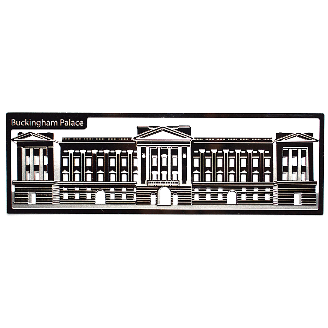 Readerly Famous Landmarks Bookmark - Buckingham Palace Stainless Steel