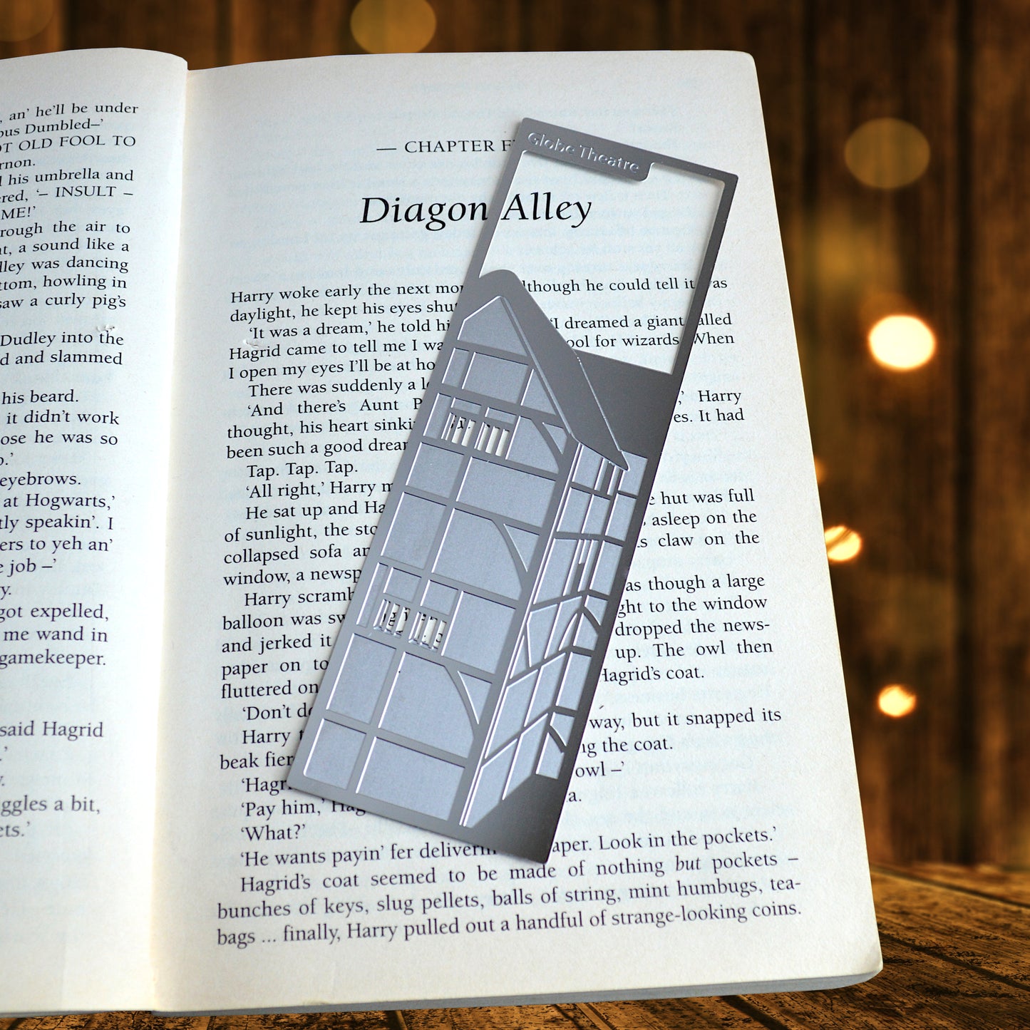 Readerly Famous Landmarks Bookmark - Globe Theatre Stainless Steel