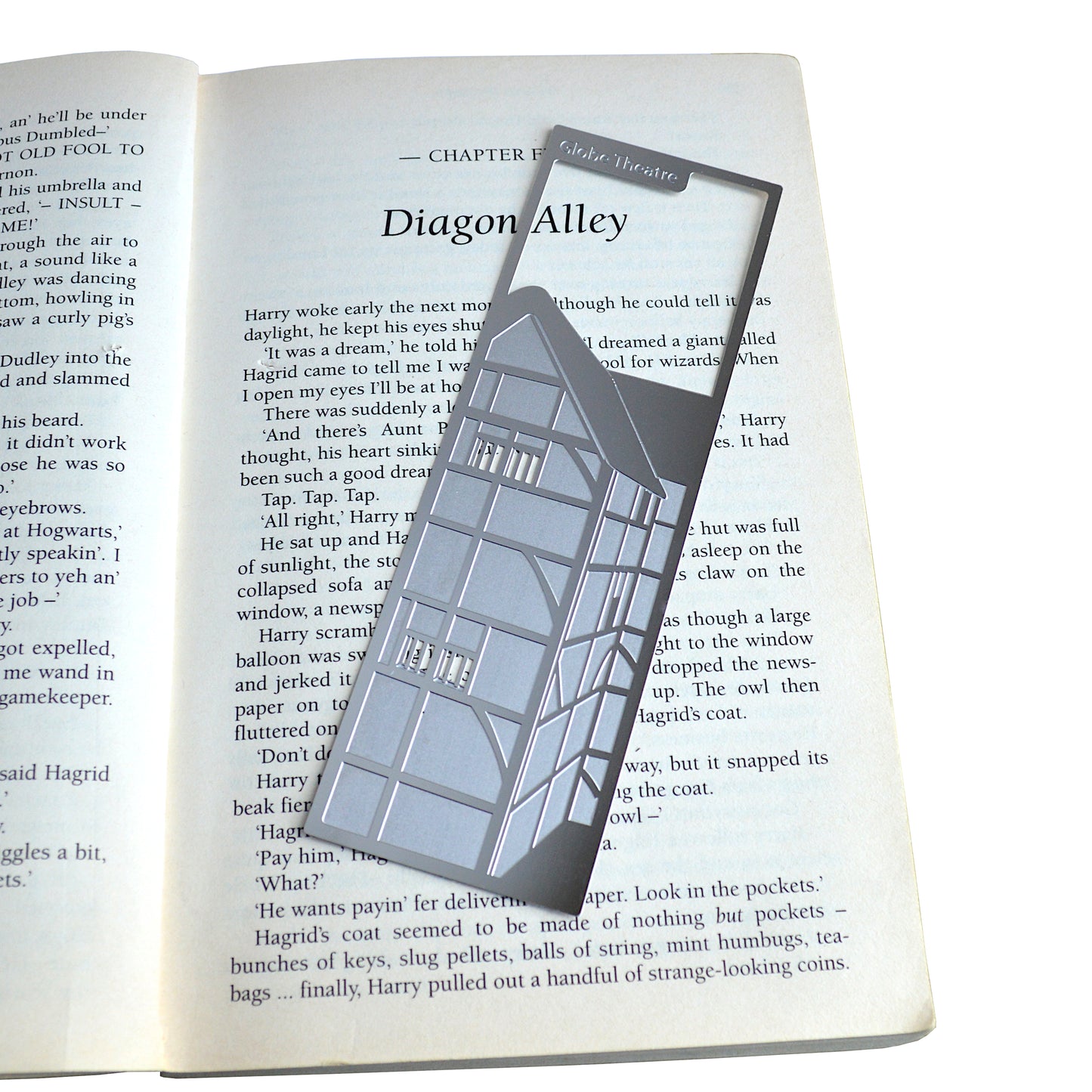 Readerly Famous Landmarks Bookmark - Globe Theatre Stainless Steel